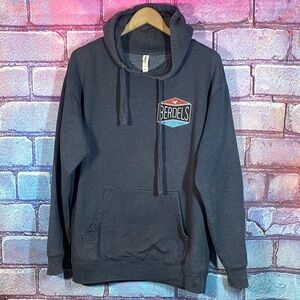 Berdels Santa Cruz Hoodie Men’s Large Grey Logo Pullover Surf Skate Street
